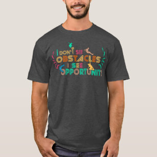 Camiseta Divertidos obstáculos de motivación atlética a tra