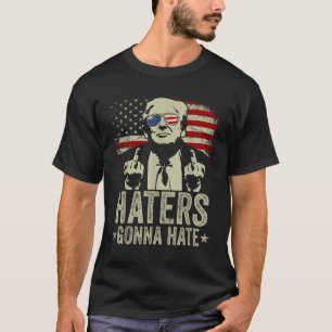 Camiseta Divertidos odios odiarán al presidente Donald Trum