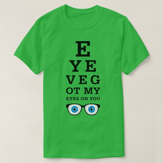 Camiseta Divertidos Ojos Ópticos En Ti 2 (Diseño del anverso)