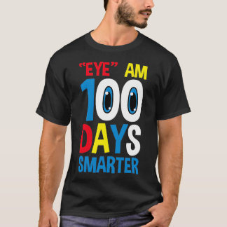 Camiseta Divertidos ojos son 100 días más inteligentes para