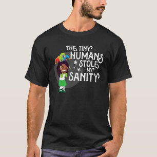 Camiseta Divertidos padres y pequeños seres humanos se roba