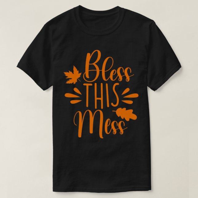 Camiseta divertidos regalos de agradecimiento Bless This Me (Diseño del anverso)