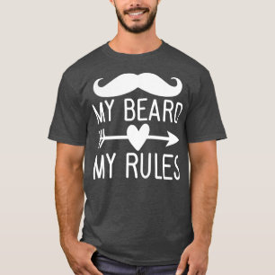 Camiseta Divertidos regalos de barba mi barba mis reglas 4