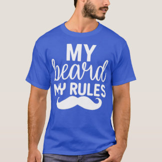 Camiseta Divertidos regalos de barba mi barba mis reglas 6