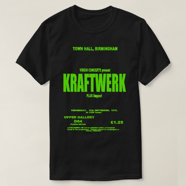 Camiseta Divertidos Regalos De Música Electrónica De Kraftw (Diseño del anverso)