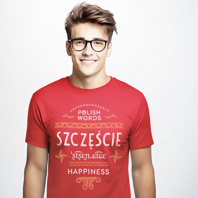 Camiseta Divertidos regalos en polaco (Funny Polish Language Gifts Happiness T-Shirt)