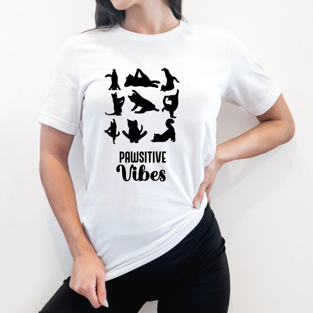 Camiseta Divertidos seis puestos de yoga para gatos (Subido por el creador)
