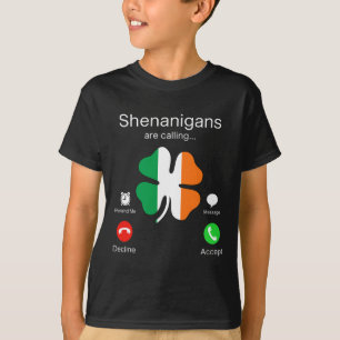 Camiseta Divertidos Shenanigans llaman irlandeses a Día de 