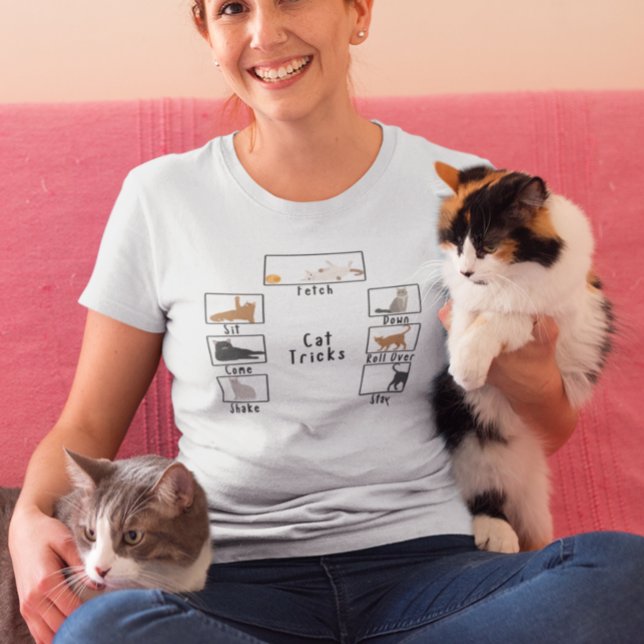 Camiseta Divertidos trucos para gatos (Subido por el creador)