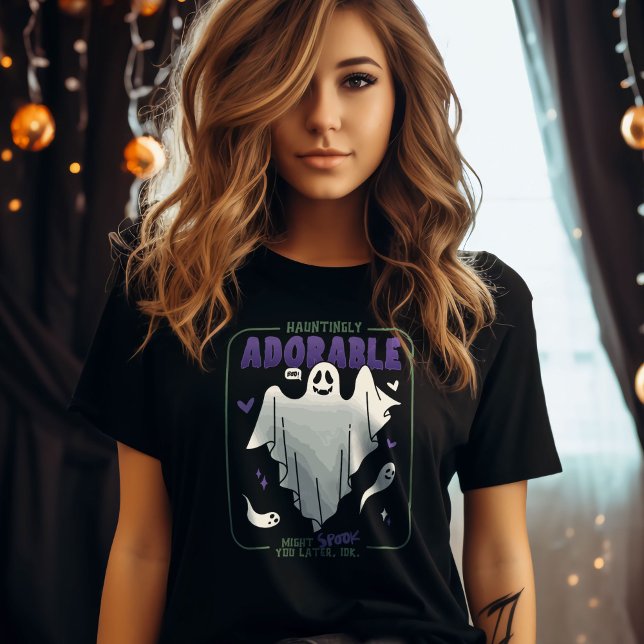 Camiseta Divertiginosos y divertidos dichos de Fantasma de  (Hauntingly Adorable Funny Halloween Sayings T-Shirt)