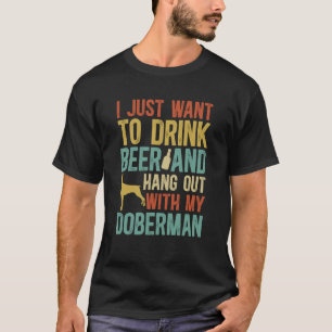 Camiseta Divi Doberman Padre de Un Doberman Pinscher Padre