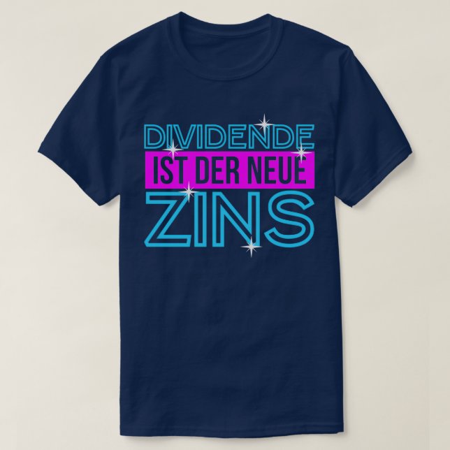 Camiseta Dividendo Real La Bolsa De Valores De Interés (Diseño del anverso)