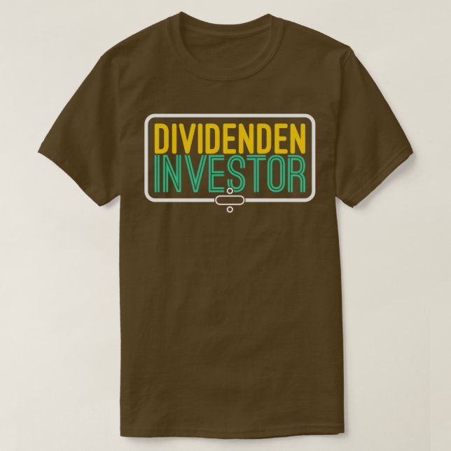 Camiseta Dividendos capitalistas inversionistas accionan co (Diseño del anverso)