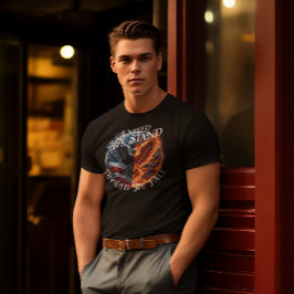 Camiseta Divididos Caemos Estados Unidos quemándose