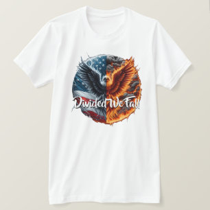 Camiseta Divididos Caemos Estados Unidos quemándose