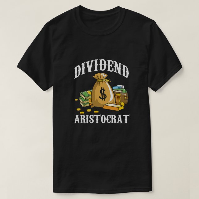 Camiseta Dividir a Aristocrat Dinero Accionista Inversionis (Diseño del anverso)