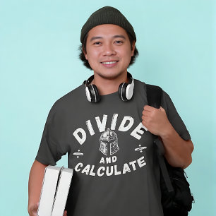 Camiseta Dividir y Calcular – Diseño divertido de guerrero 