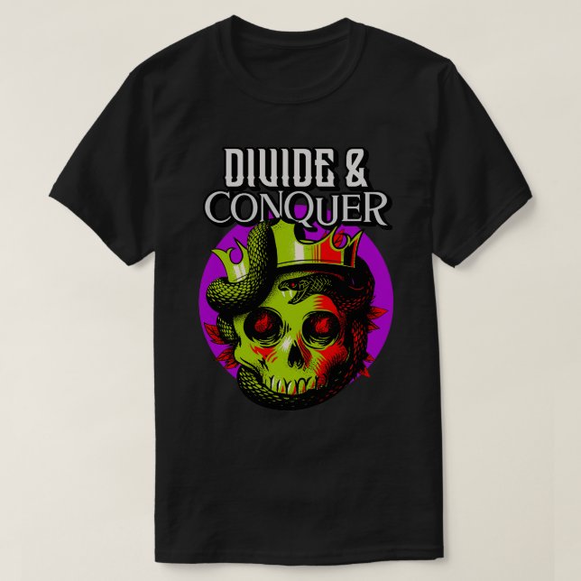 Camiseta Dividir y conquistar (Diseño del anverso)