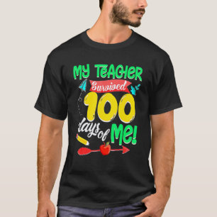 Camiseta Diviértete 100º Día De La Escuela Mi Profesor Sobr