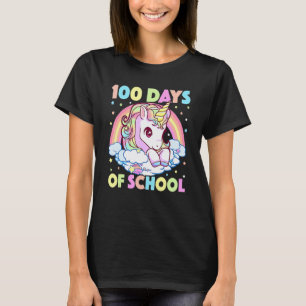 Camiseta Diviértete 100 Días De Colegio Unicornio Chicas Pr