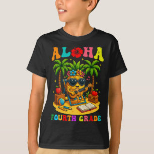 Camiseta Diviértete Aloha Estudiante de 4to Grado Primer Dí