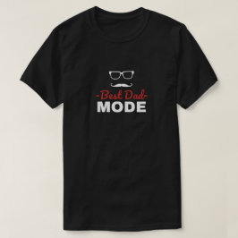 Camiseta Diviértete con el mejor modo de papá moderno en bl