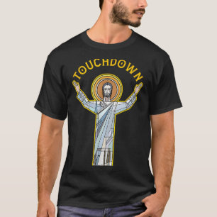 Camiseta Diviértete con Jesús Touchdown Fe Cristiana Dicien