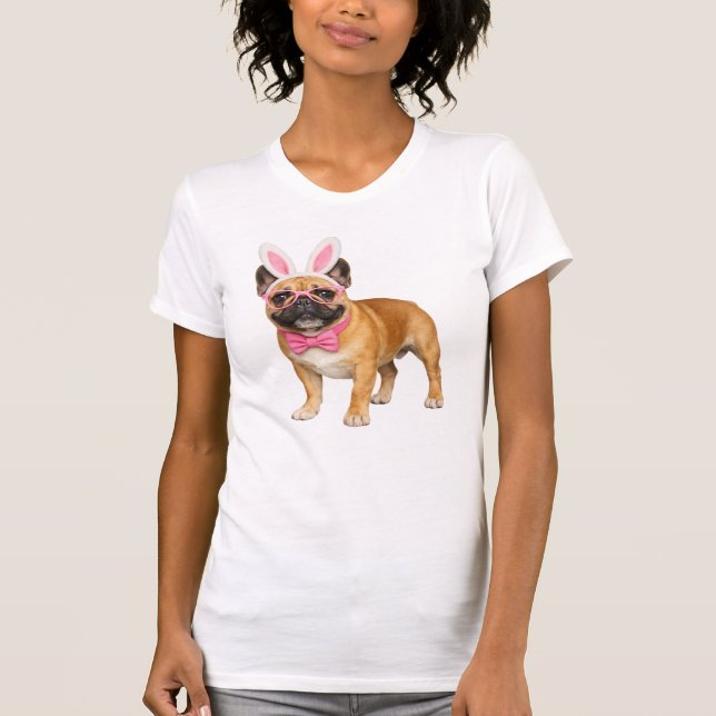 Camiseta Diviértete con Orejas de Conejo de Pascua de Bulld (Anverso)