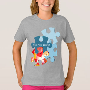 Camiseta Diviértete con piezas de rompecabezas Imagen ¡Cada