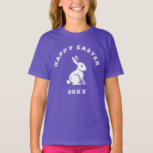 Camiseta Diviértete Cool Conejo de Pascua Feliz Conejo Purp