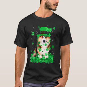 Camiseta Diviértete Corgi Perro Día De San Patricio Trebol 