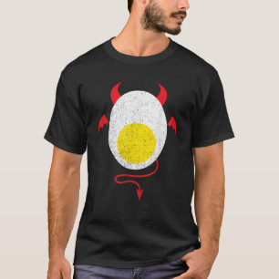 Camiseta Diviértete en Halloween Diablo Huevo Yema Amante d
