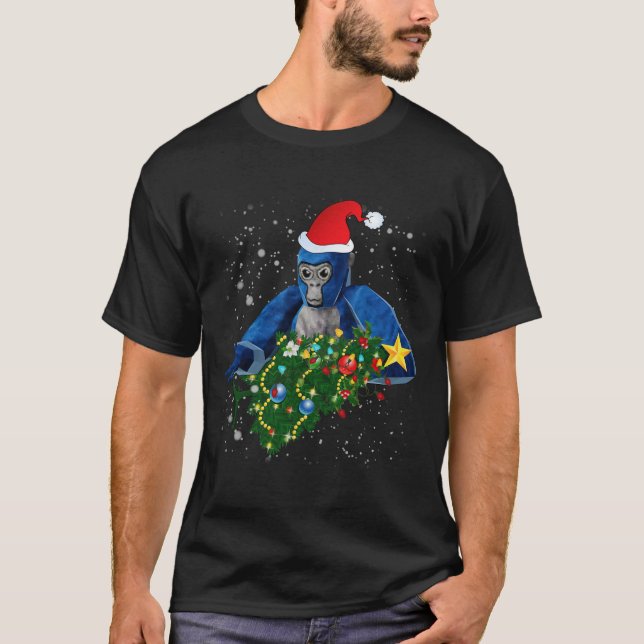 Camiseta Diviértete en Navidad Gorilla Tag  (Anverso)