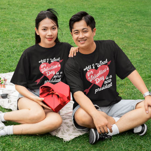 Camiseta Diviértete en San Valentín con política Anti Trump