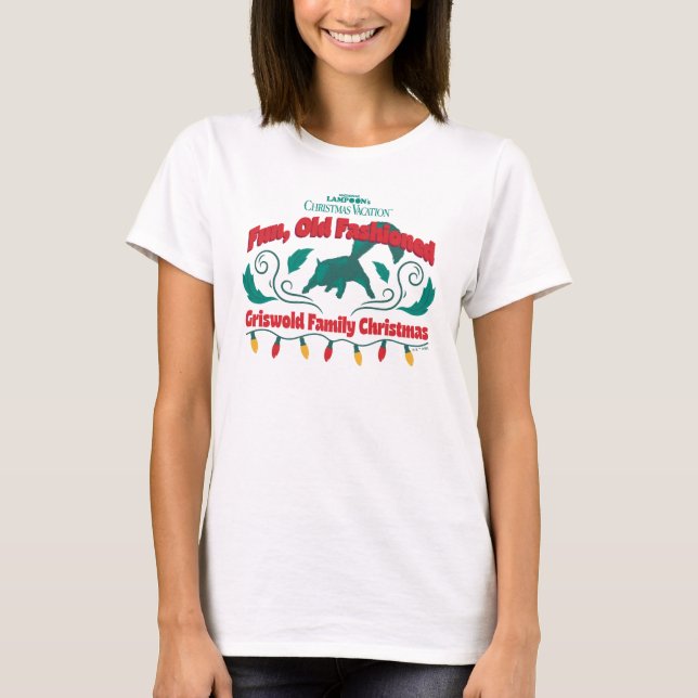 Camiseta Diviértete en una Navidad Griswold familiar anticu (Anverso)