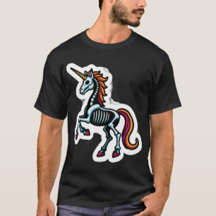 Camiseta Diviértete Esqueleto Unicornio Amantes Espeluznant