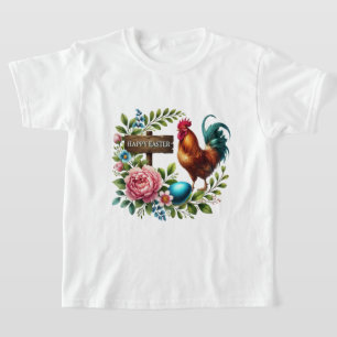Camiseta Diviértete gallo de Pascua feliz