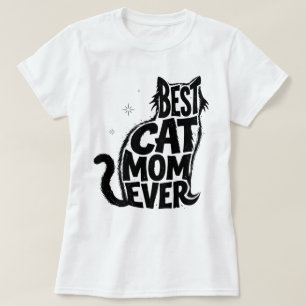 Camiseta Diviértete Mejor Mamá de Gatos Cute Gráfico