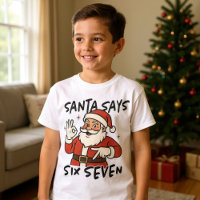 Diviértete Navidad Santa Dice Seis Siete 67 Niños