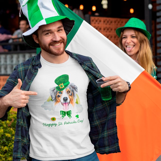 Camiseta Diviértete Pastor Australiano Día de San Patricio  (Subido por el creador)