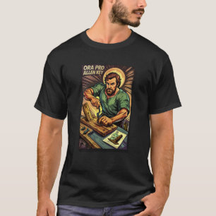 Camiseta Diviértete San José Padre Católico y Trabajador Su
