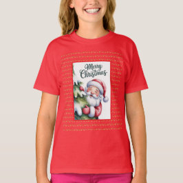 Camiseta Diviértete Santa Lindo con Árbol y Tipografía