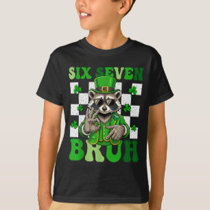 Camiseta Diviértete seis siete hermano mapache día de San P