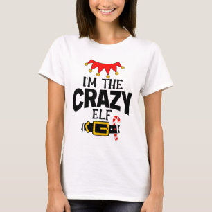 Camiseta Diviértete Soy El Loco Disfraz De Elfo Navidad Fam
