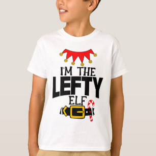 Camiseta Diviértete Soy El Traje De Elfo Zurdo Navidad Fami