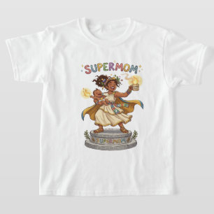 Camiseta Diviértete Super Mamá Diosa Griega Maternidad
