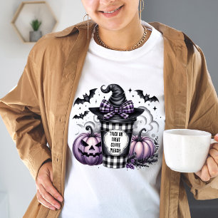 Camiseta Diviértete Truco o Tratar Café Por Favor Mamá Cans