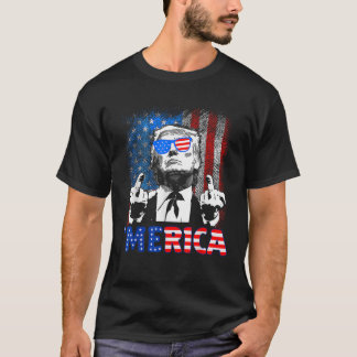 Camiseta Diviértete Trump 4 De Julio Merica Bandera America