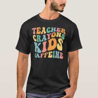 Camiseta Diviértete Último Día de Maestros de Escuela Crayo