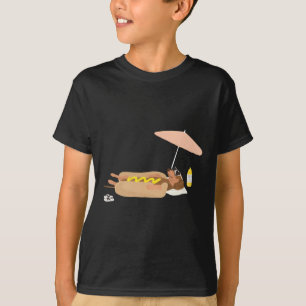 Camiseta Diviértete Verano Perro Caliente Dachshund Playa R